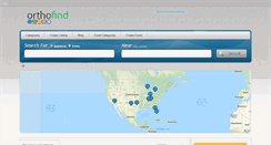 Desktop Screenshot of orthofind.com