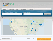 Tablet Screenshot of orthofind.com